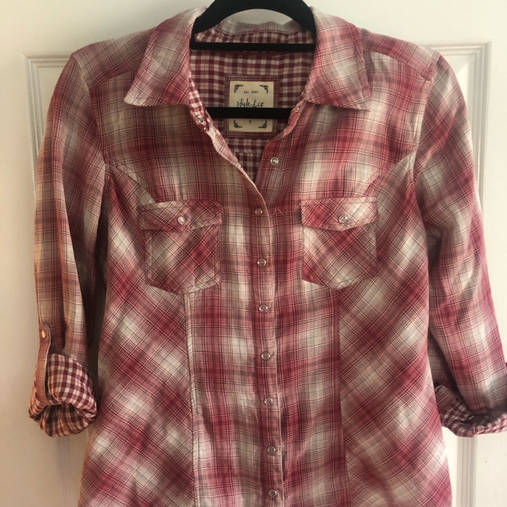 Style & Co Red Flannel